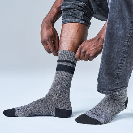 Feetures Everyday Max Cushion Crew - Anytime Black