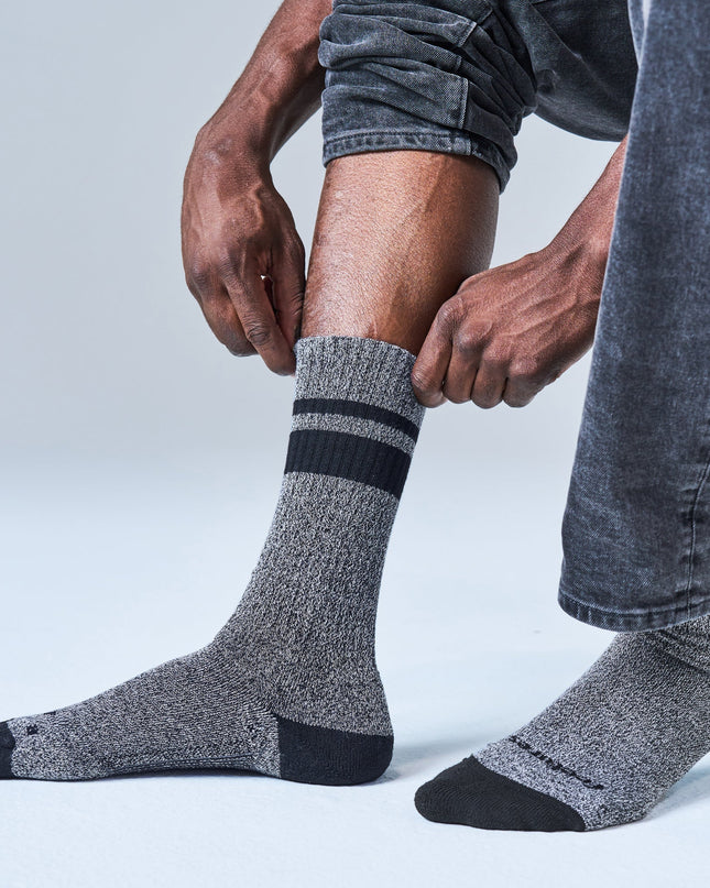 Feetures Everyday Max Cushion Crew - Anytime Black