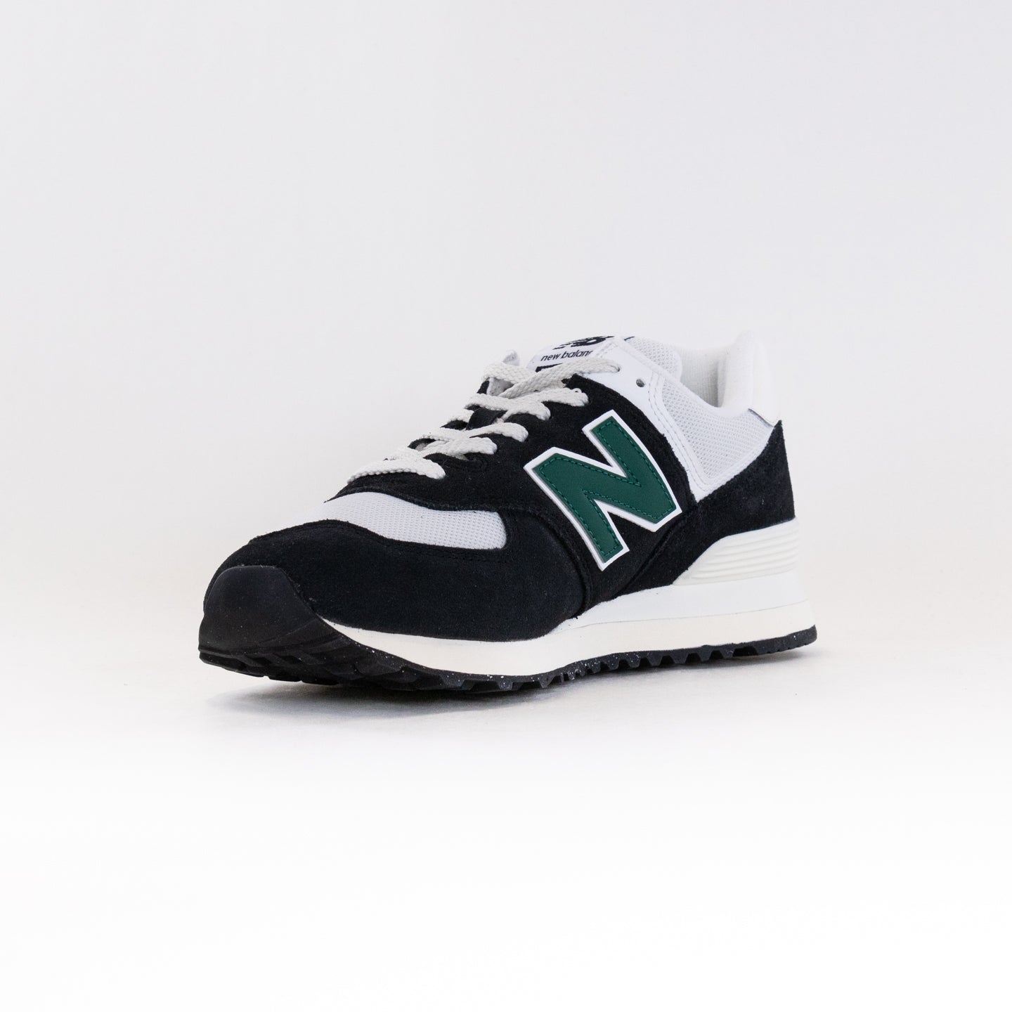 New Balance 574 (UNISEX) - Black/White/Marsh Green