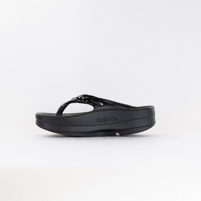 OOFOS OOMega Oolala Thong Sandal (Women's) - Black
