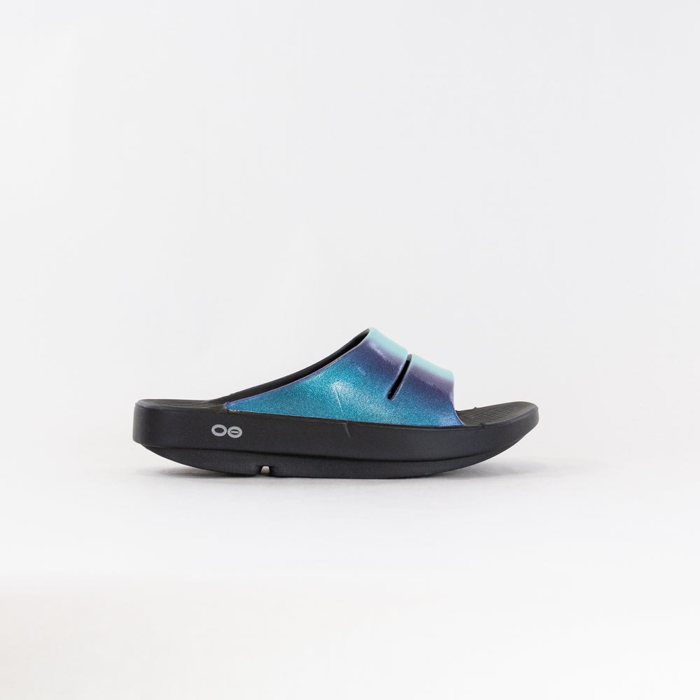 OOFOS OOahh Luxe Slide Sandal (Women's) - Atlantis