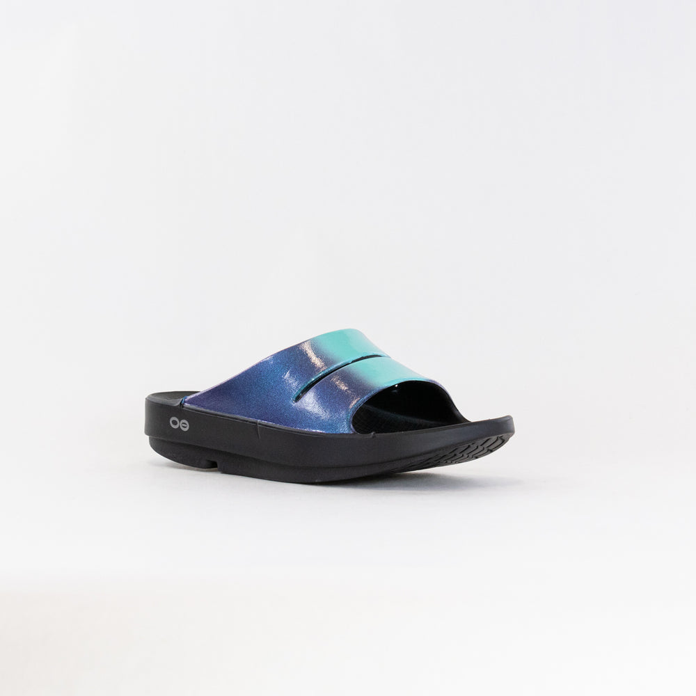 OOFOS OOahh Luxe Slide Sandal (Women's) - Atlantis
