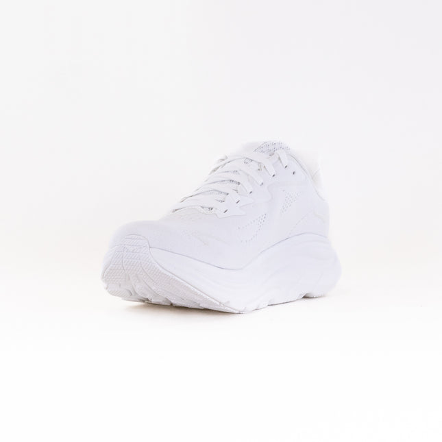Hoka Clifton 10 Extra Wide (Women's) - White/White