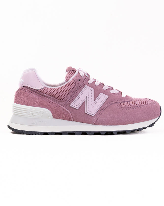 New Balance 574 (Women's) - Pink/White