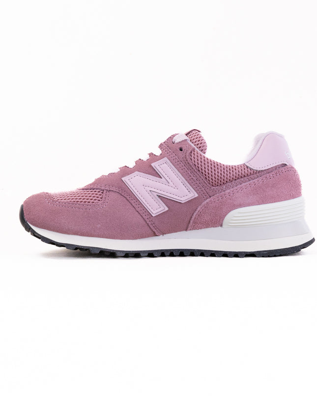 New Balance 574 (Women's) - Pink/White