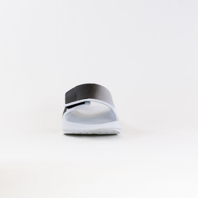 OOFOS OOahh Sport Flex Slide (Unisex) - White/Black