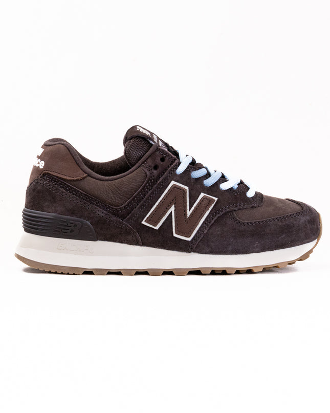 New Balance 574 (Women's) - Black/Coffee
