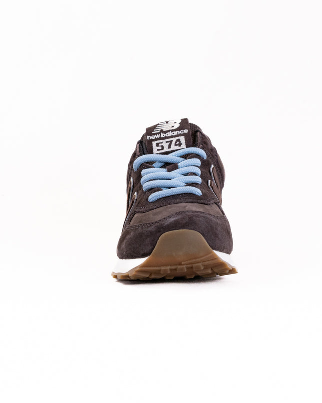 New Balance 574 (Women's) - Black/Coffee