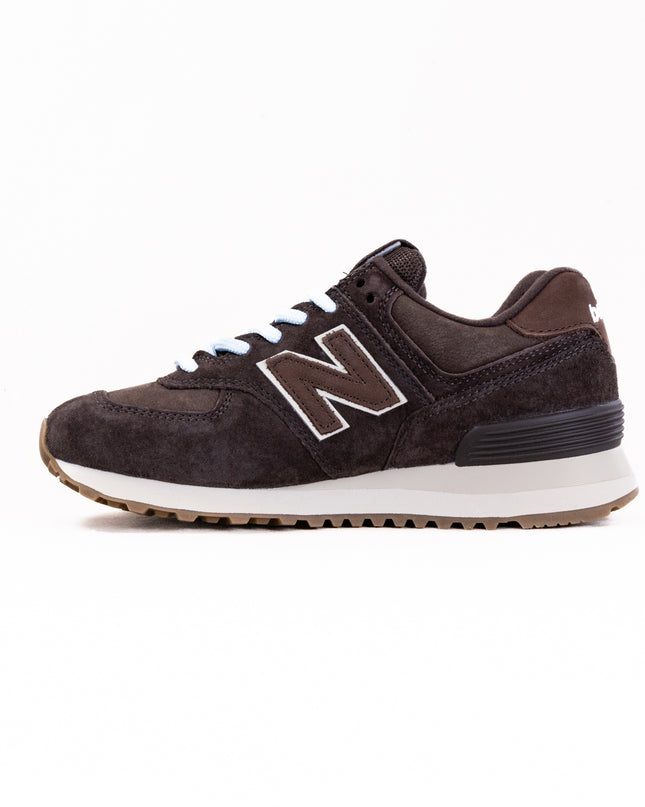 New Balance 574 (Women's) - Black/Coffee