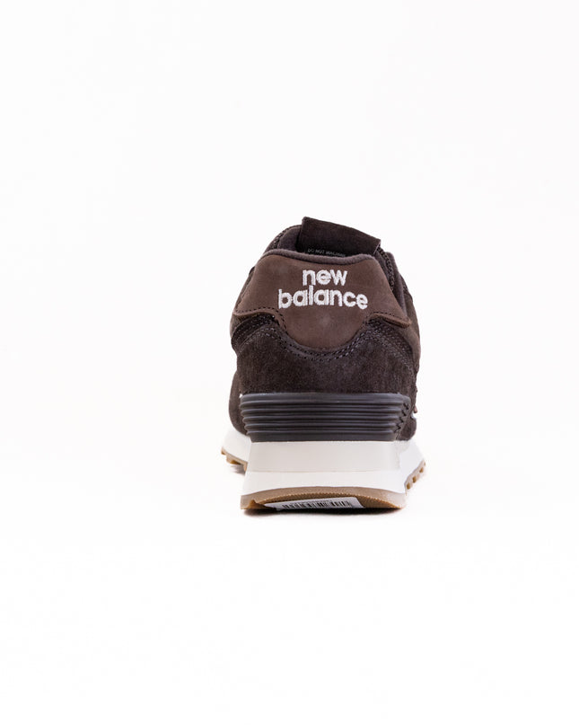 New Balance 574 (Women's) - Black/Coffee