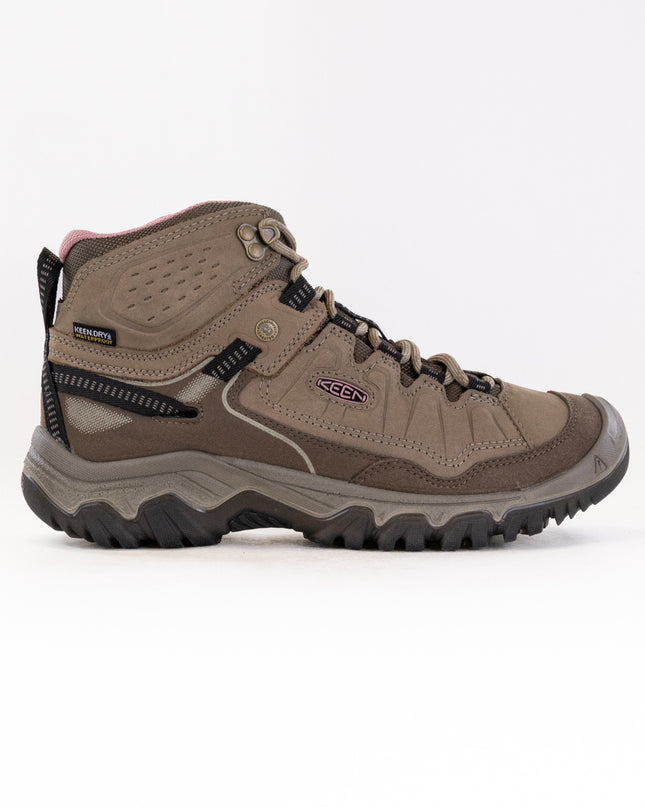 KEEN Targhee IV Mid Waterproof Hiking Boot (Women's) - Brindle/Nostalgia Rose