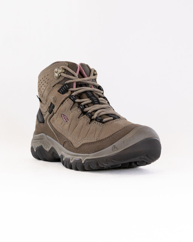 KEEN Targhee IV Mid Waterproof Hiking Boot (Women's) - Brindle/Nostalgia Rose