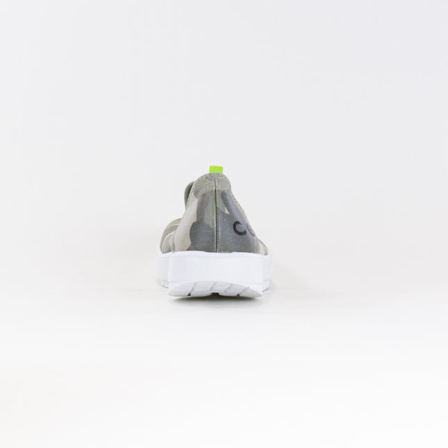 OOFOS OOmg Eezee Low Shoe (Women's) - White/Green Camo