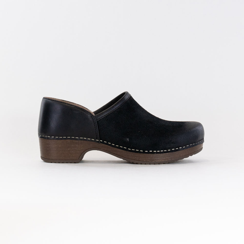 Dansko Brenna (Women's) - Black Burnished Suede