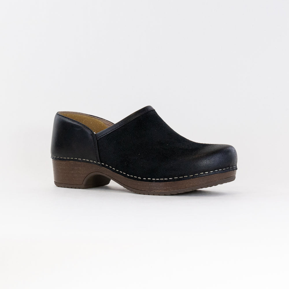 Dansko Brenna (Women's) - Black Burnished Suede