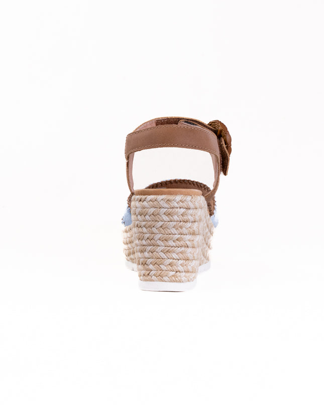 Naot Majorca (Women's) - Latte Brown Leather W/ Denim