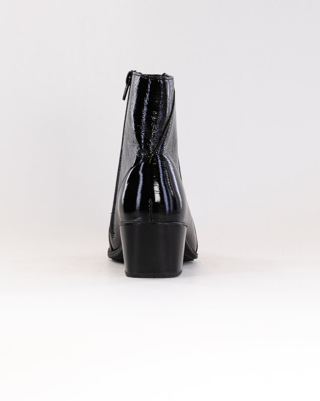 Naot Goodie (Women's) - Black Crinkle Patent Leather