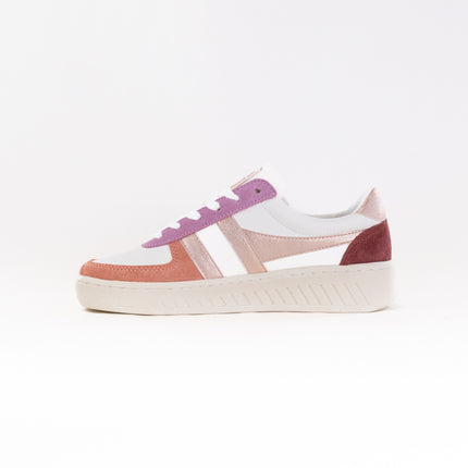Gola Classics Grandslam Quadrant Sneakers (Women's) - White/Terracotta/Rose Gold/Red Ochre