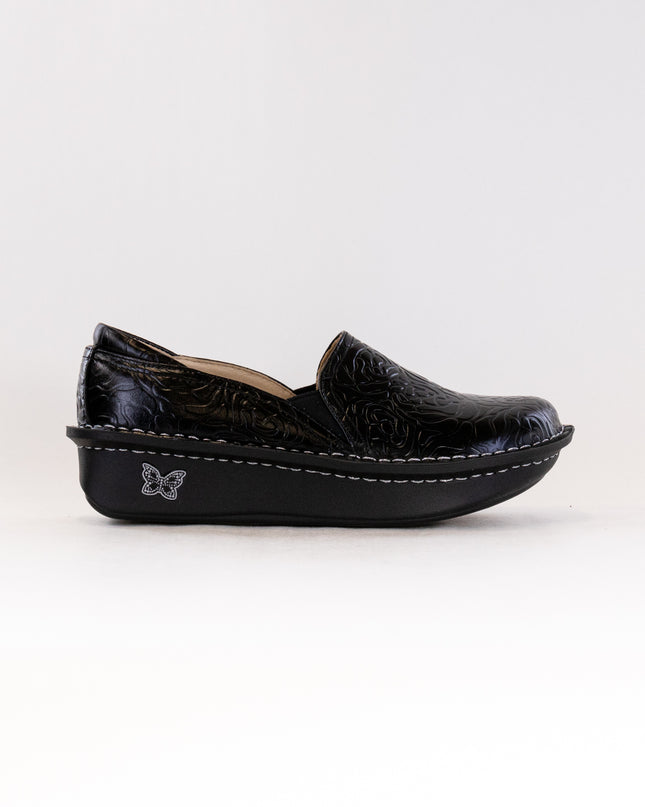 Alegria Debra (Women's) - Black Embossed Rose