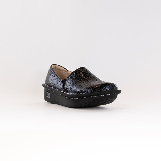 Alegria Debra (Women's) - Black Embossed Rose