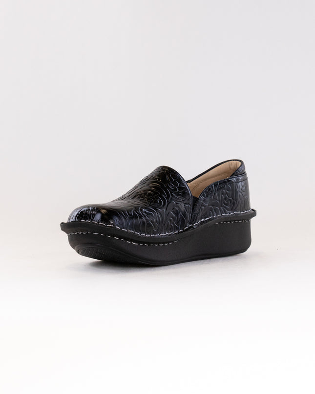 Alegria Debra (Women's) - Black Embossed Rose
