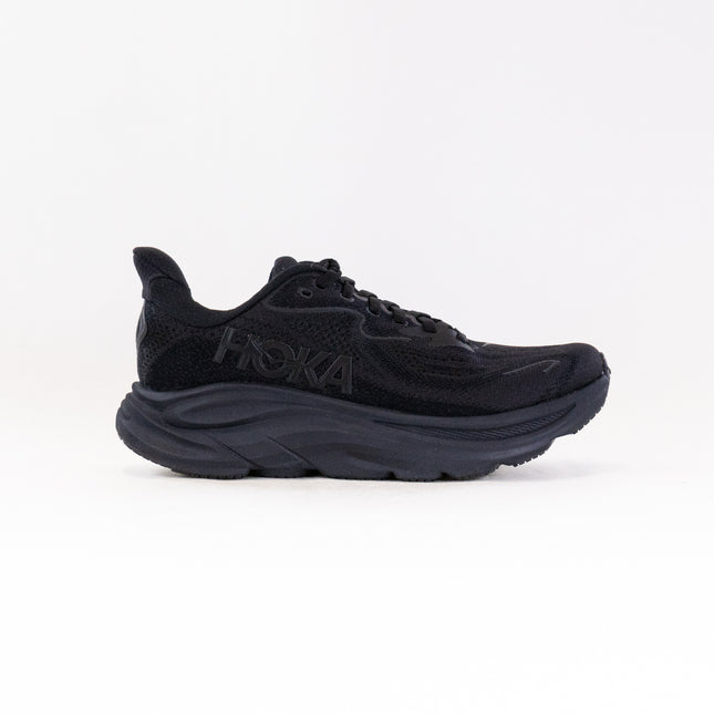 Hoka Clifton 10 Extra Wide (Women's) - Black/Black