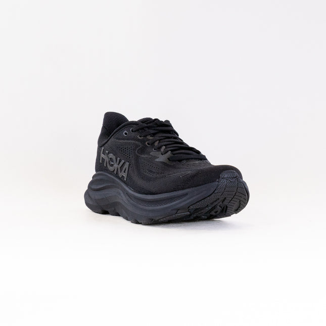 Hoka Clifton 10 Extra Wide (Women's) - Black/Black