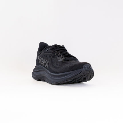 Hoka Clifton 10 Wide (Women's) - Black/Black