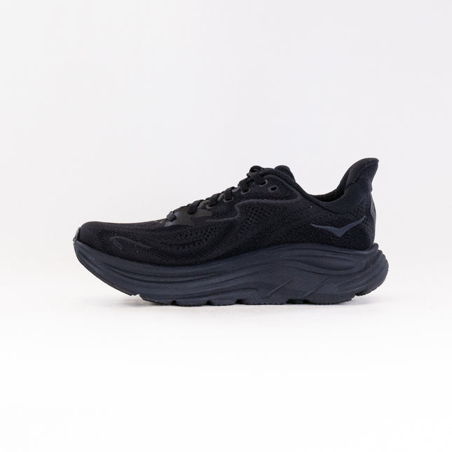 Hoka Clifton 10 Extra Wide (Women's) - Black/Black