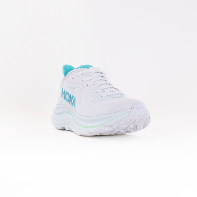 Hoka Clifton 10 (Women's) - White/Cielo Blue