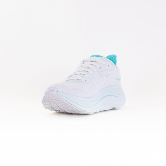 Hoka Clifton 10 (Women's) - White/Cielo Blue