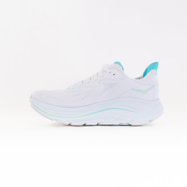 Hoka Clifton 10 (Women's) - White/Cielo Blue