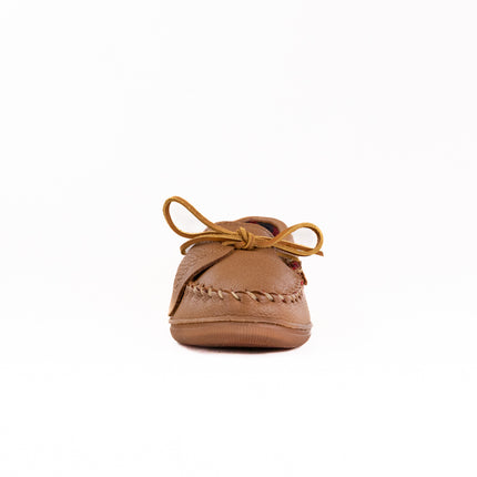 Minnetonka Moosehide Fleece Moc (Men's) - Natural Leather