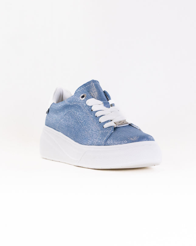 Rieker Carla W2302 Sneaker (Women's) - Jeans/Silver/Off White
