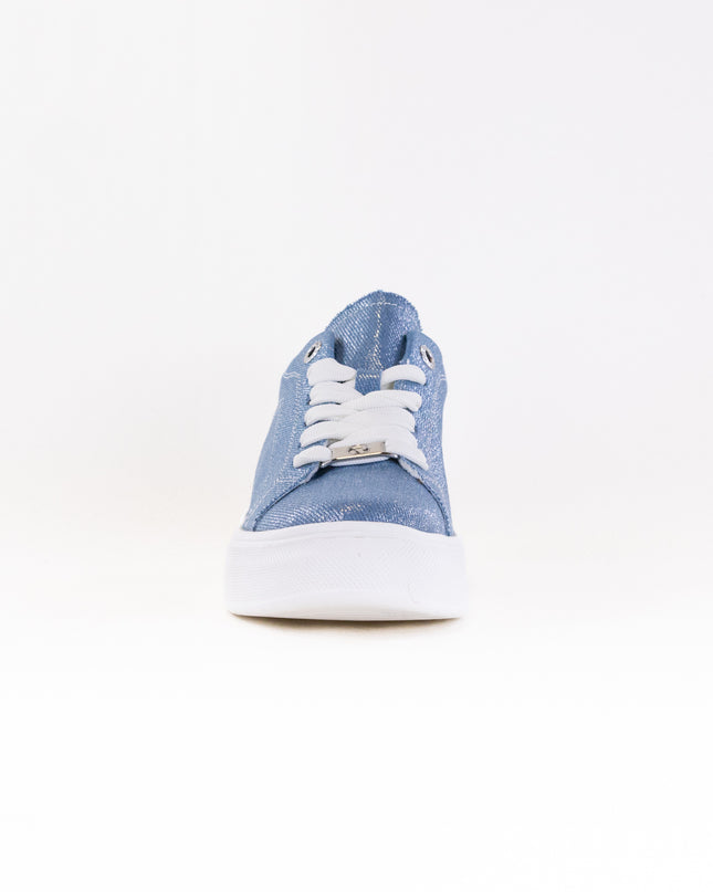Rieker Carla W2302 Sneaker (Women's) - Jeans/Silver/Off White