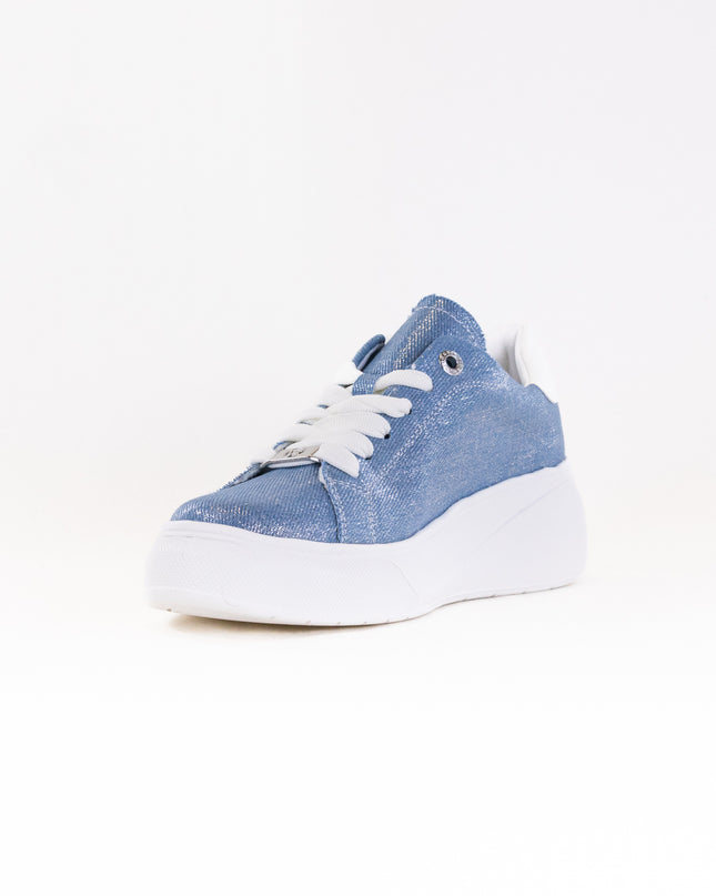 Rieker Carla W2302 Sneaker (Women's) - Jeans/Silver/Off White