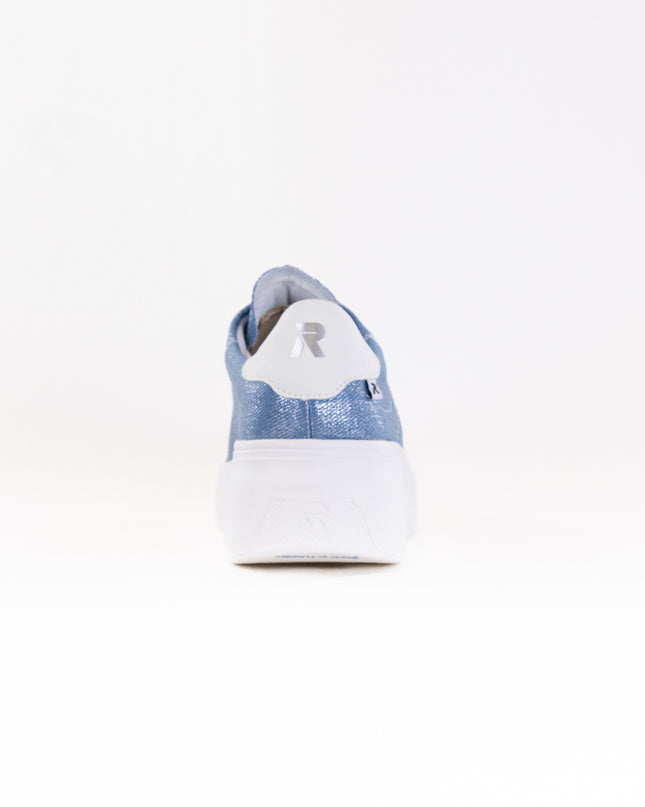 Rieker Carla W2302 Sneaker (Women's) - Jeans/Silver/Off White