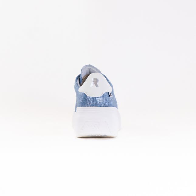 Rieker Carla W2302 Sneaker (Women's) - Jeans/Silver/Off White