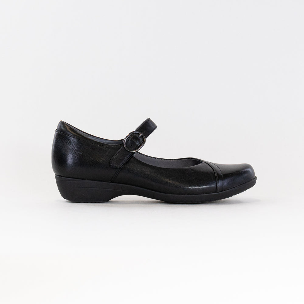 Dansko Fawna Wide (Women's) - Black Milled Napa