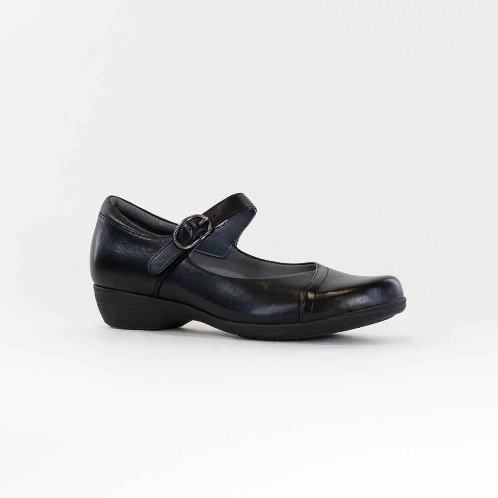 Dansko Fawna Wide (Women's) - Black Milled Napa