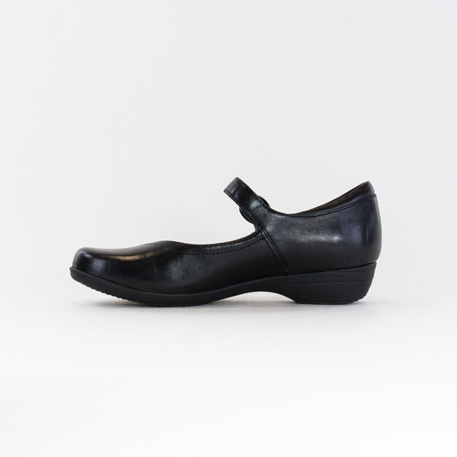 Dansko Fawna Wide (Women's) - Black Milled Napa