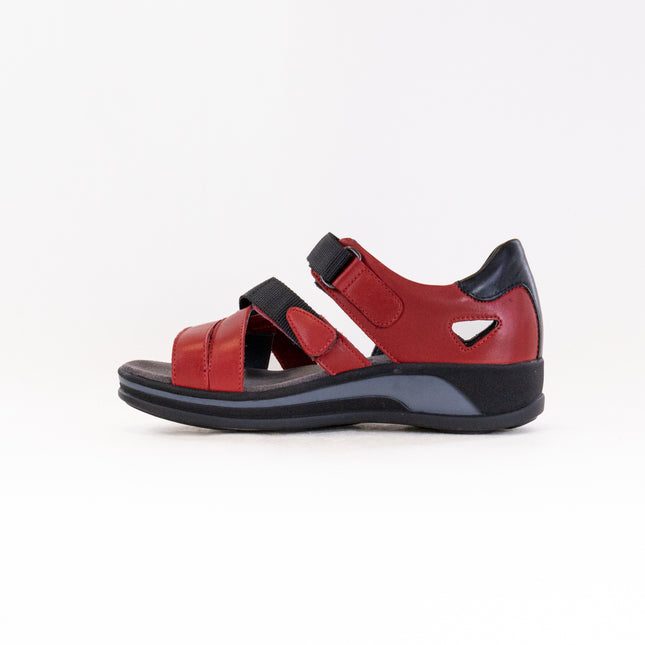 Wolky Desh (Women's) - Savana Leather Red
