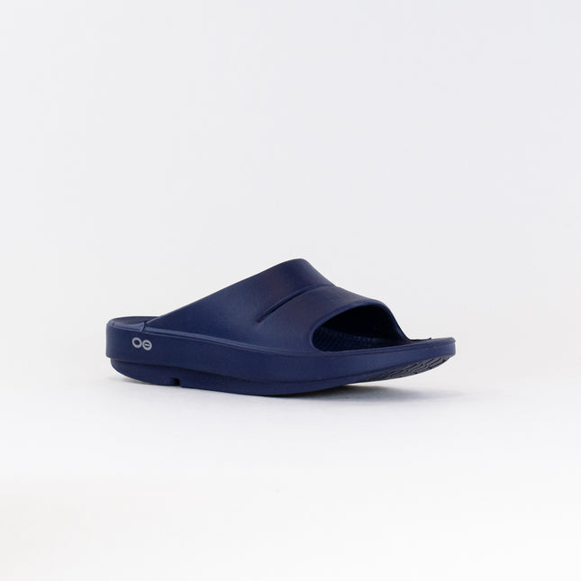 OOFOS Ooahh Slide Sandal (Unisex) - Navy