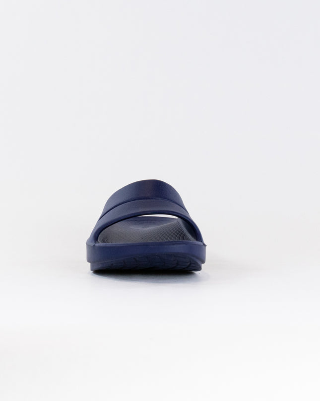 OOFOS Ooahh Slide Sandal (Unisex) - Navy