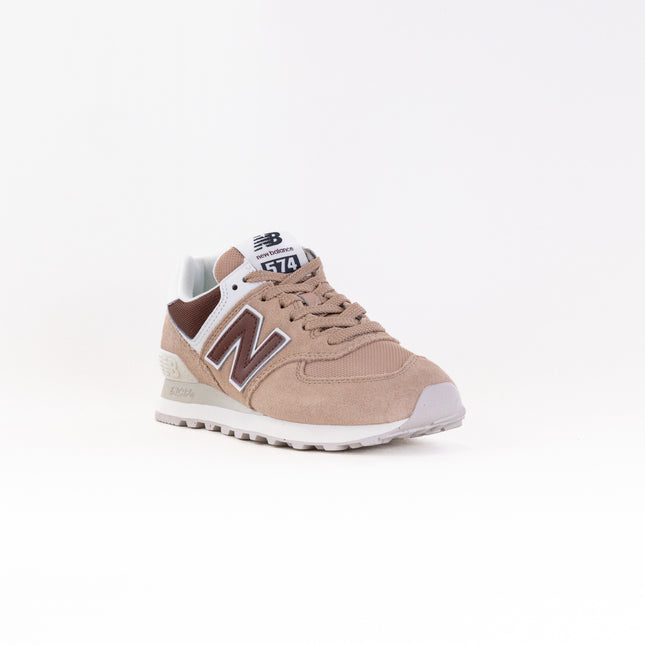 New Balance 574 (Women's) - Flat Taupe/Oak/Turtle Dove