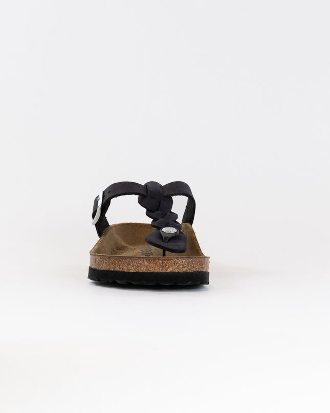 Birkenstock Gizeh Braided Oiled Leather (Women's) - Black