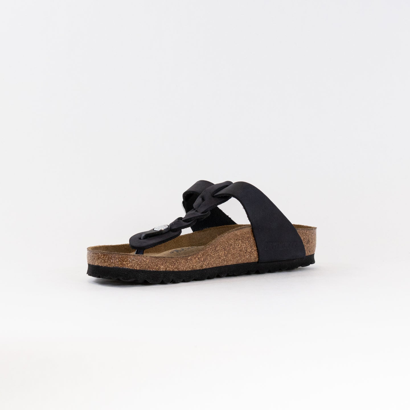 Birkenstock Gizeh Braided Oiled Leather (Women's) - Black