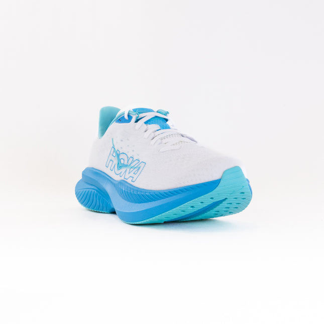 Hoka Mach 6 (Men's) -White/Skyward Blue