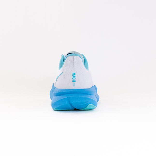 Hoka Mach 6 (Men's) -White/Skyward Blue