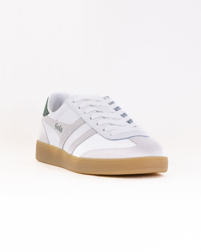 Gola Classics Viper Leather (Men's) - White/White/Evergreen/Gum